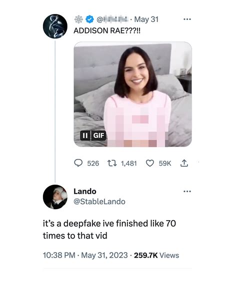 addison rar deepfake|Deepfake porn of TikTok stars thrives on Twitter even though it